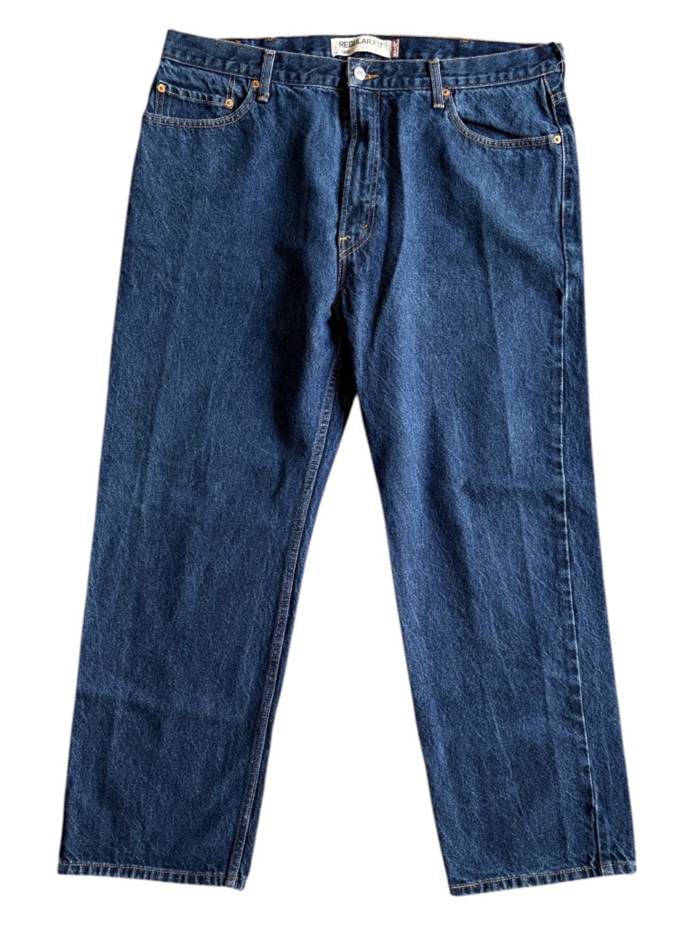 Vintage Y2K 2008 Levi’s 505 Regular Fit Jeans, 42x30 Dark Stonewash Indigo